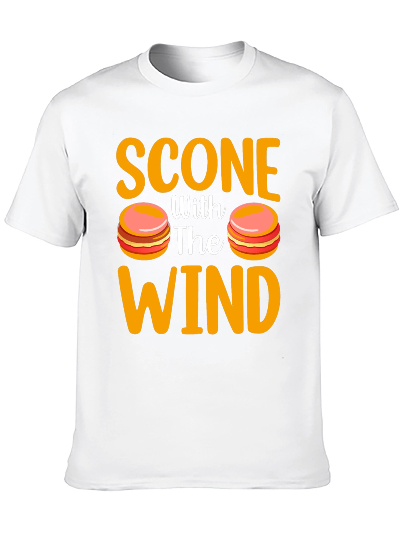 Scone With the Wind T-Shirt - Funny Macaron Tee
