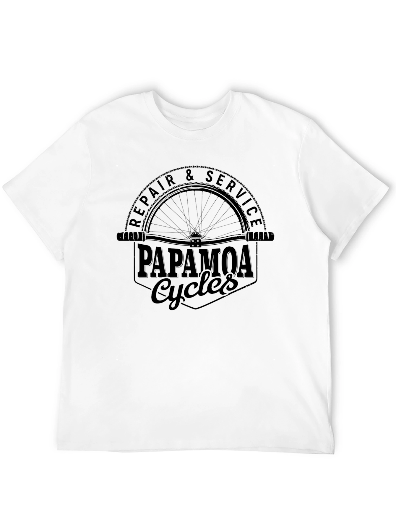 Papakmoa Cycles Repair & Service Black T-Shirt