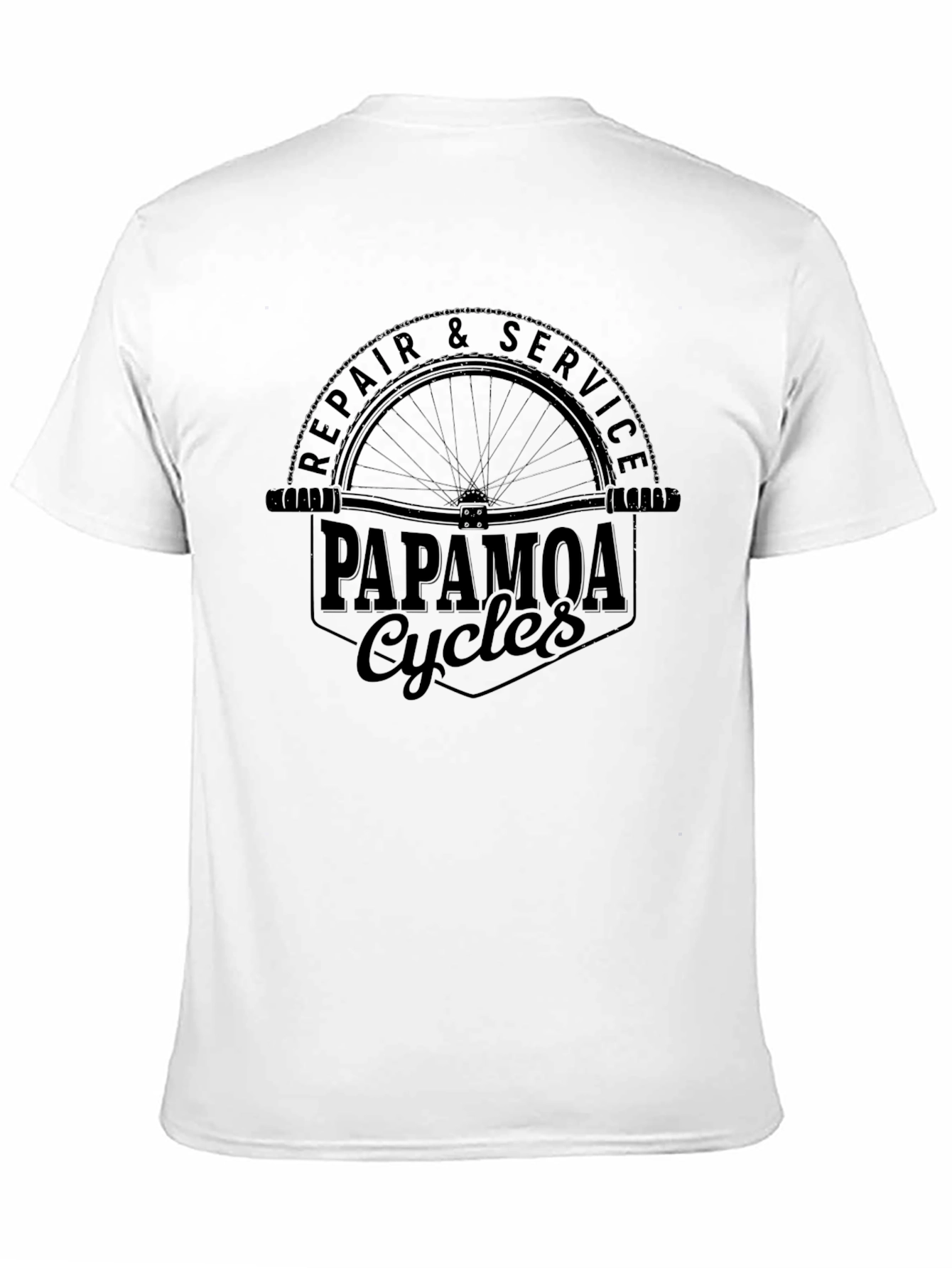 Papakmoa Cycles Repair & Service Black T-Shirt