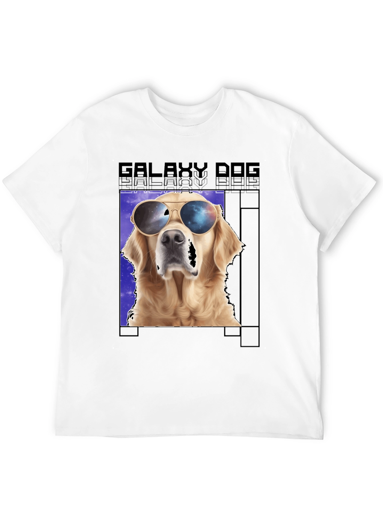 Galaxy Dog Graphic T-Shirt Cool Pet Tee
