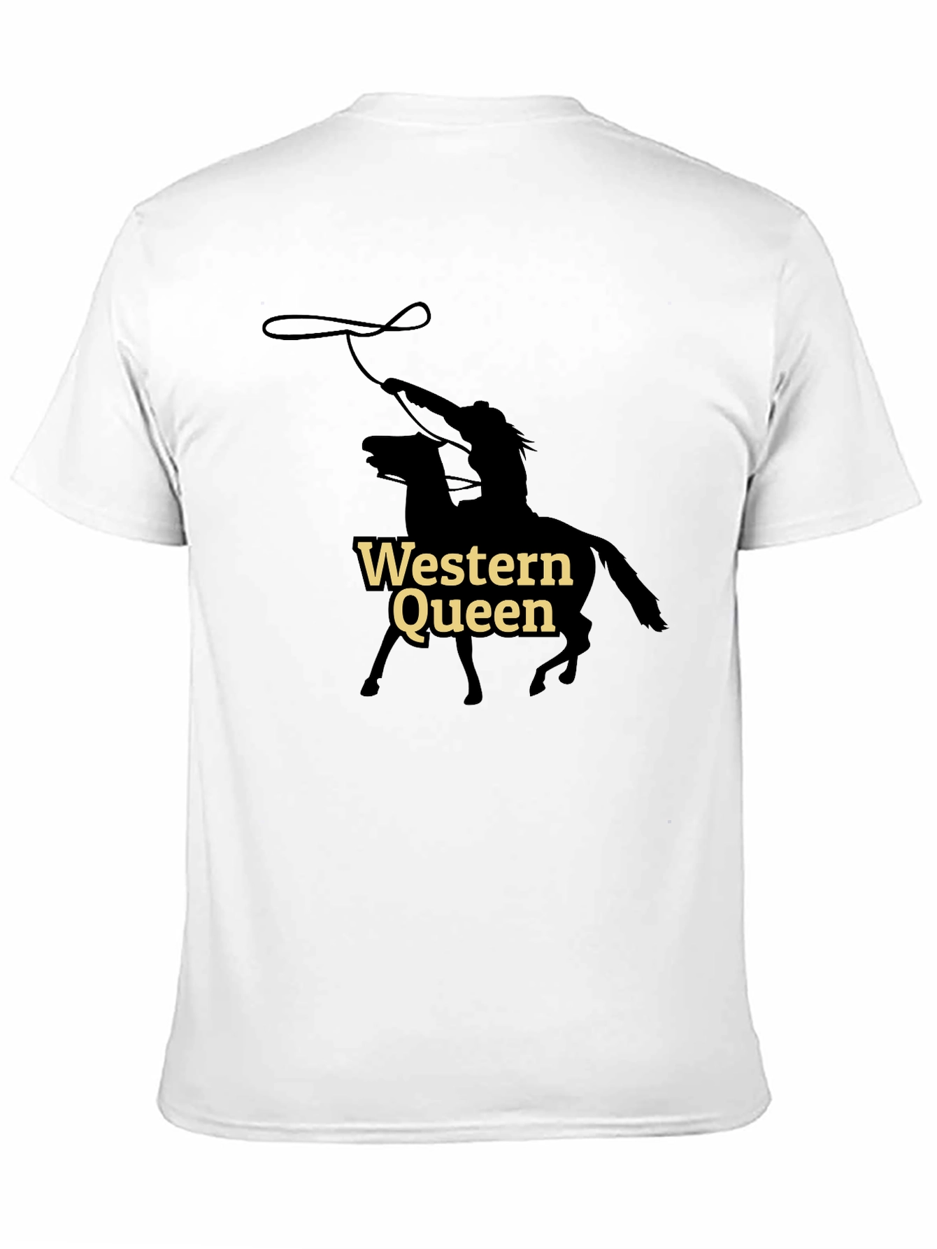 Western Queen Graphic Tee - Black Cotton T-Shirt