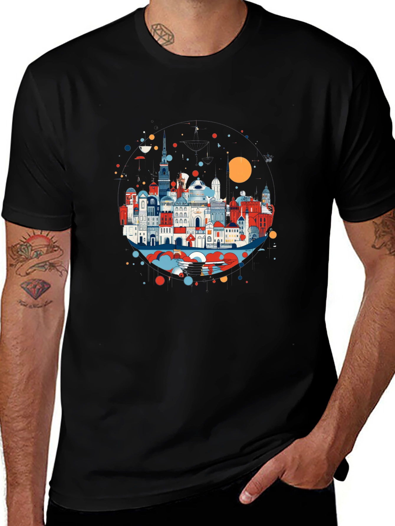Cityscape Graphic Tee - Urban Style
