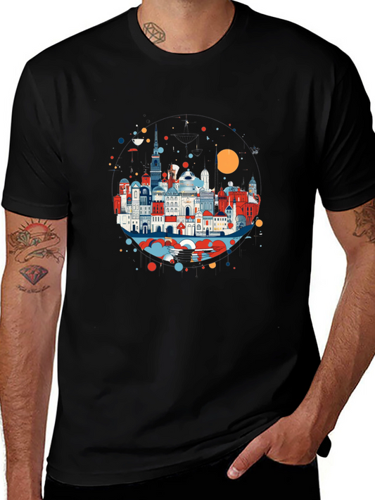 Cityscape Graphic Tee - Urban Style
