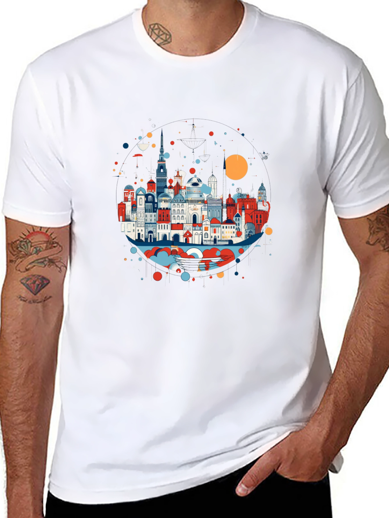 Cityscape Graphic Tee - Urban Style