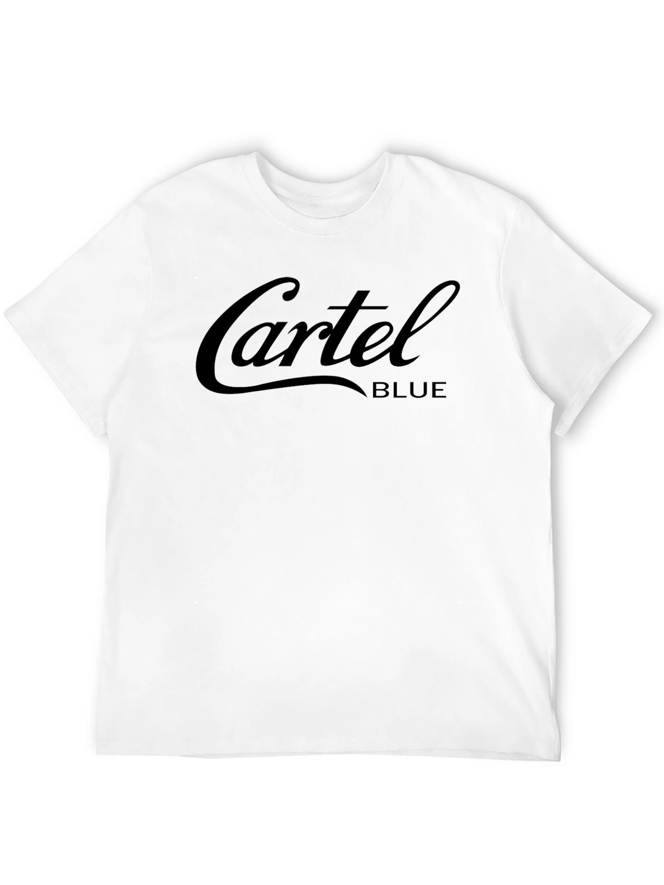 Cartel Blue Graphic Print Black T-Shirt