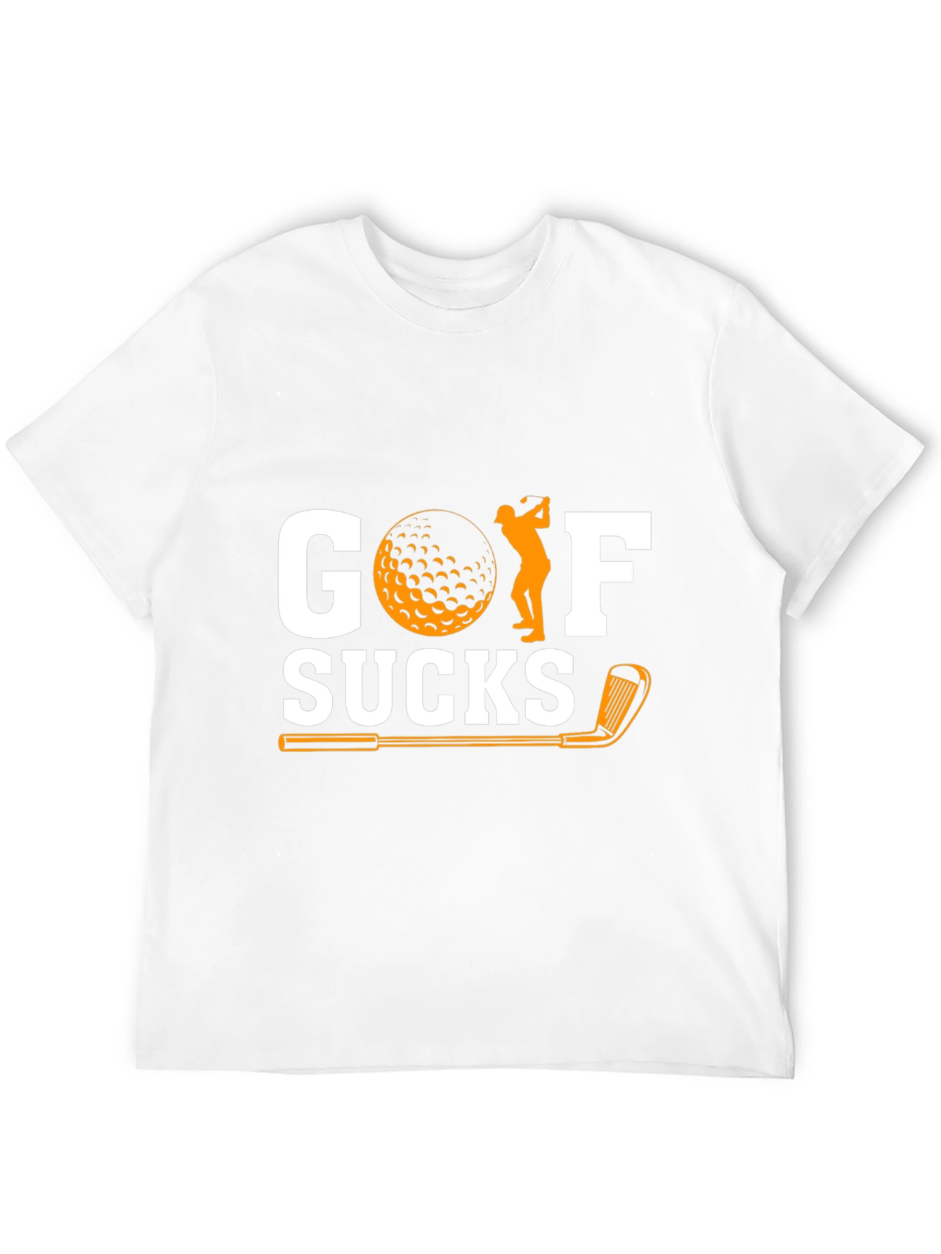 Golf Sucks Graphic T-Shirt - Humorous Golfer Tee