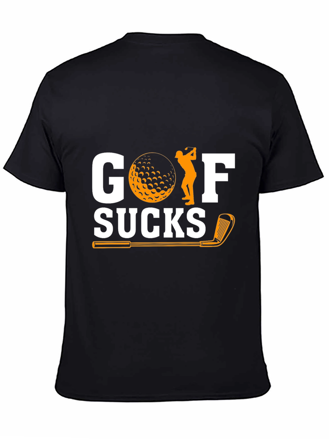 Golf Sucks Graphic T-Shirt - Humorous Golfer Tee