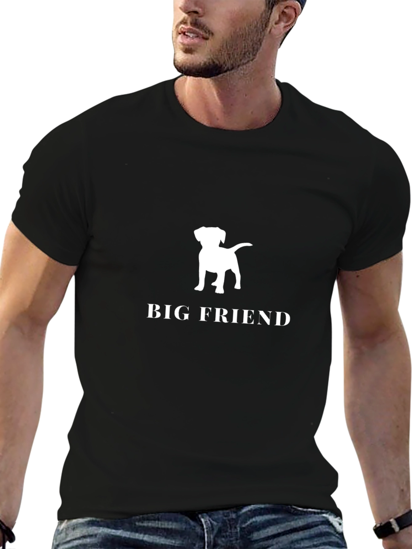 Big Friend Dog Graphic T-Shirt