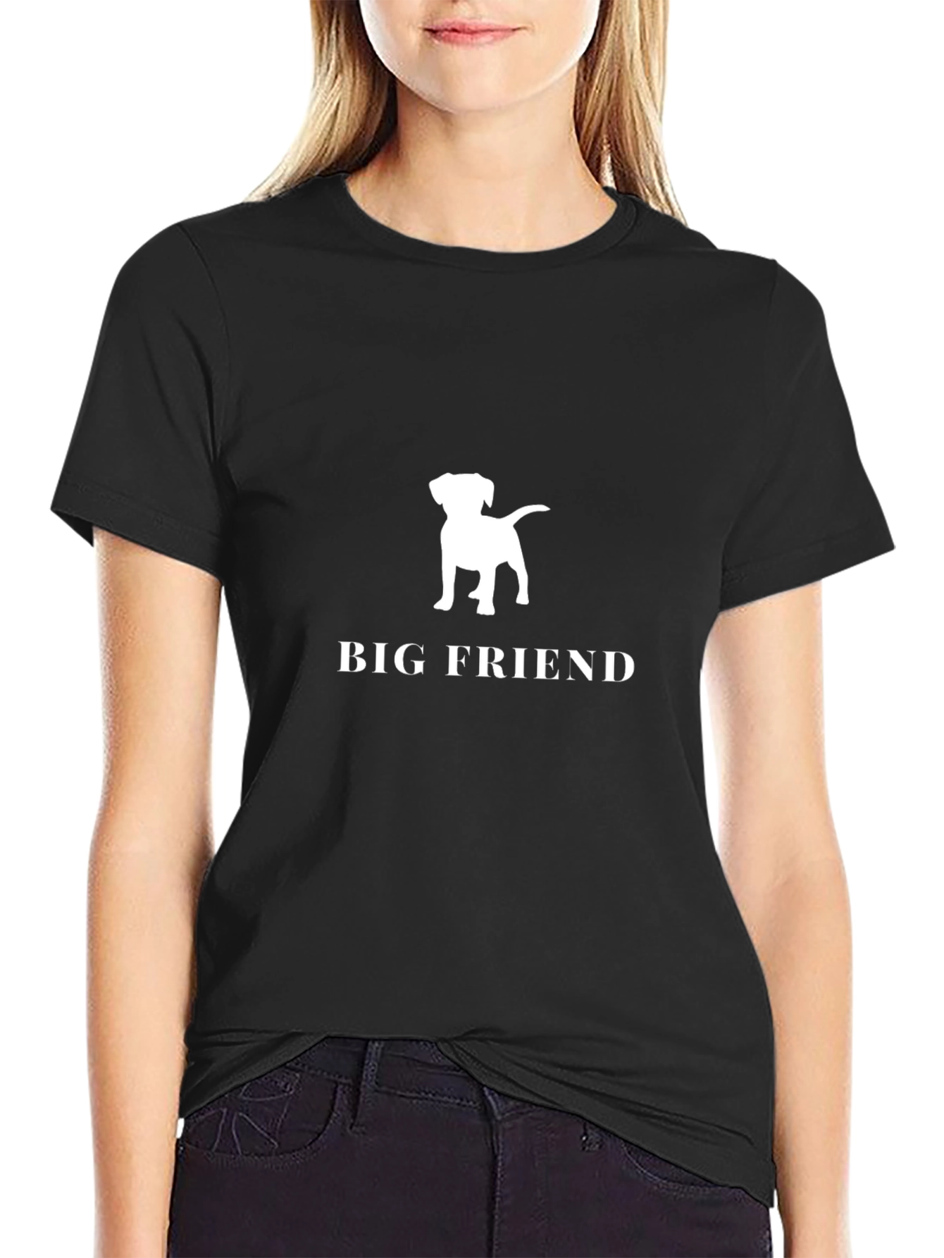 Big Friend Dog Graphic T-Shirt
