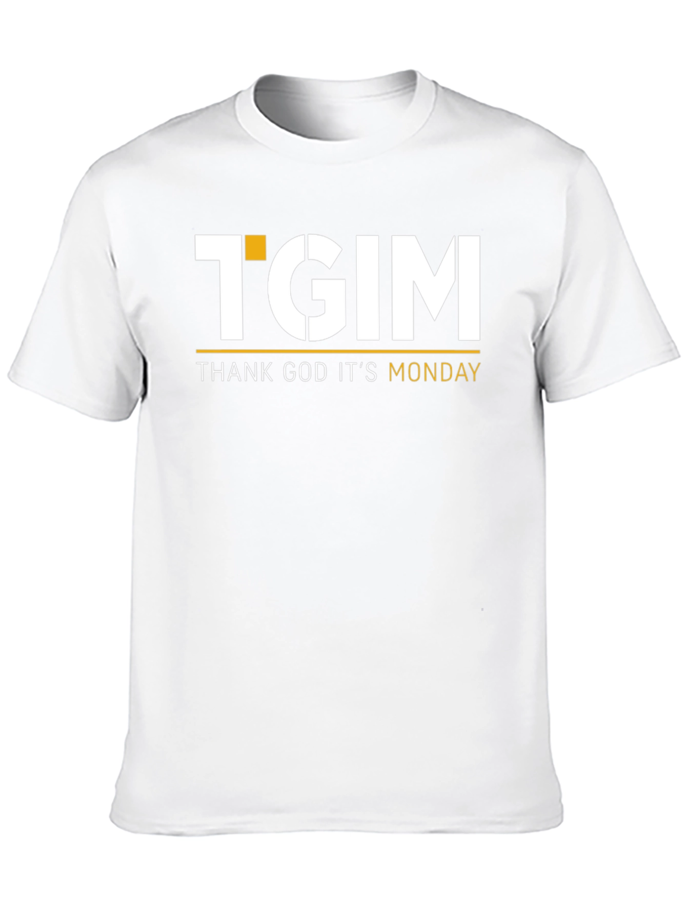 TGIM - Thank God Its Monday Black T-Shirt