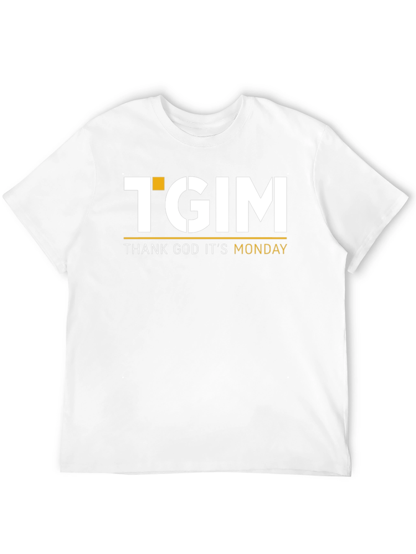 TGIM - Thank God Its Monday Black T-Shirt