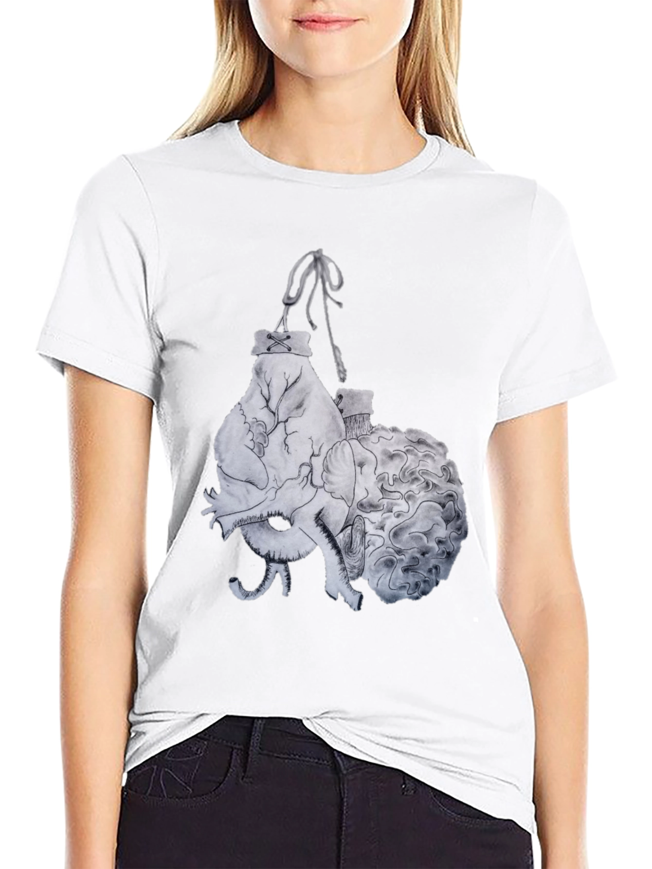 Heart and Brain Boxing T-Shirt - Black Graphic Tee