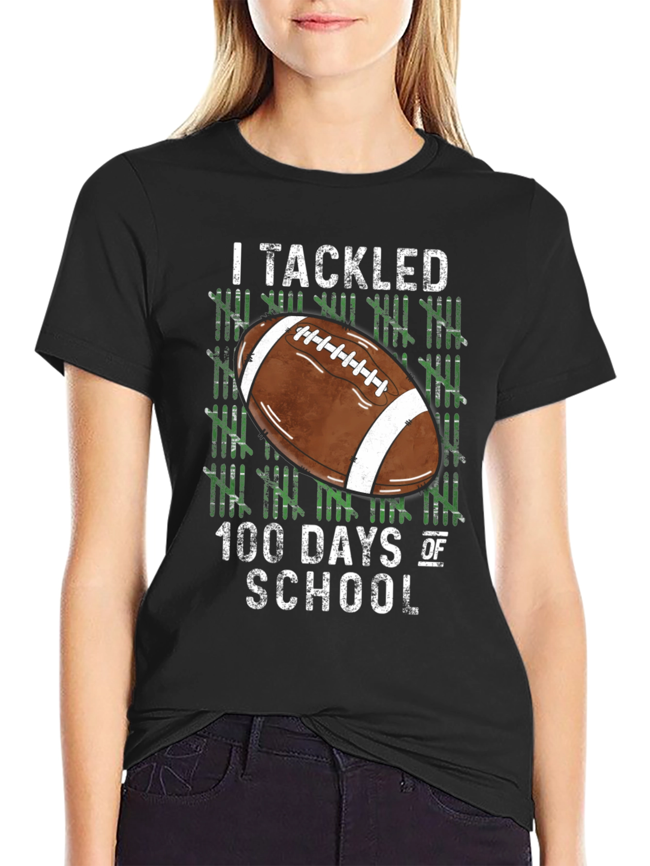 I Tackled 100 Days of School T-Shirt