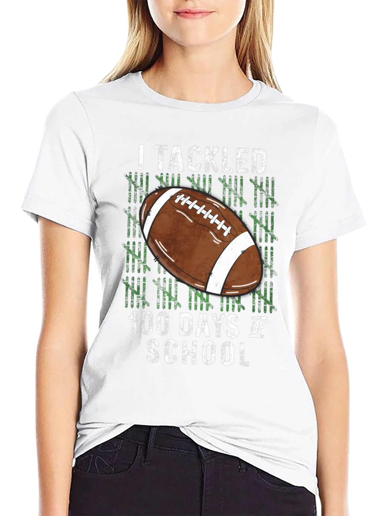 I Tackled 100 Days of School T-Shirt