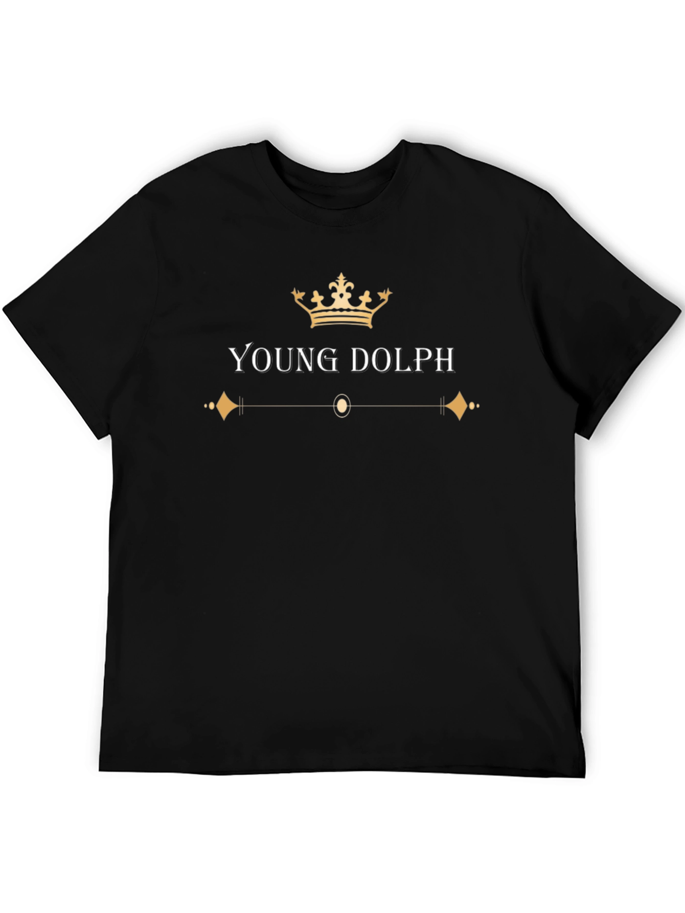 Young Dolph Crown Graphic Black T-Shirt
