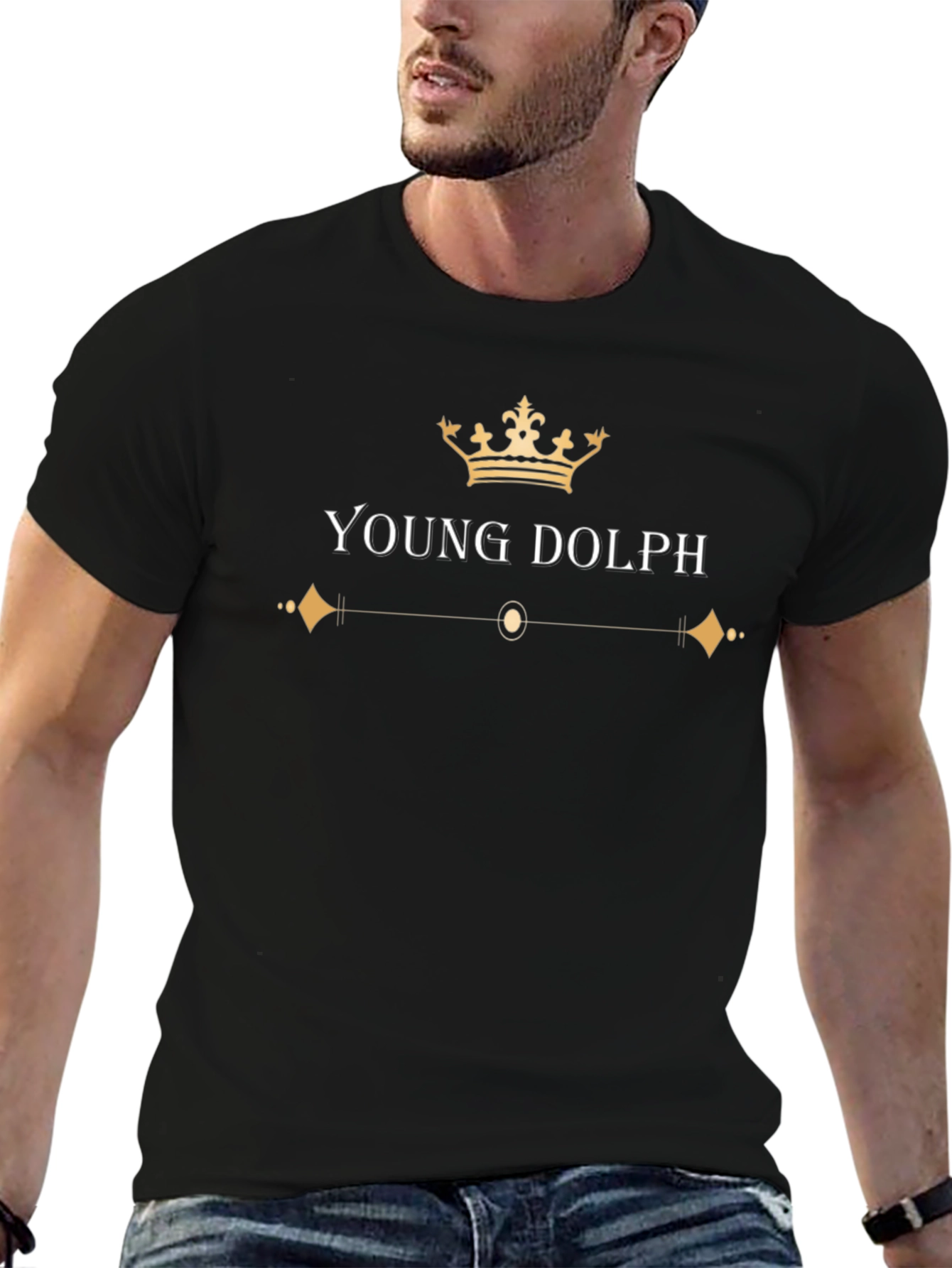 Young Dolph Crown Graphic Black T-Shirt