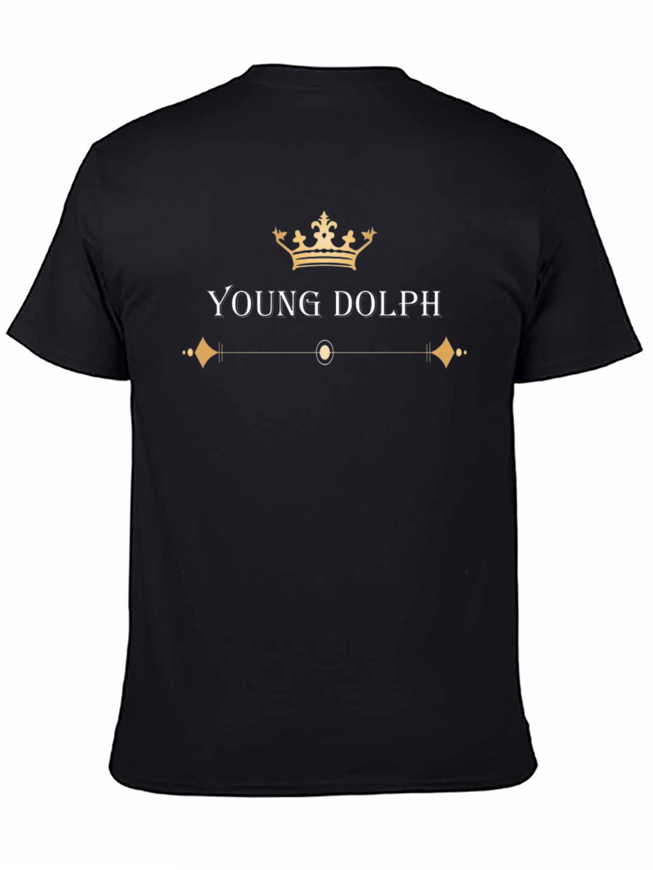 Young Dolph Crown Graphic Black T-Shirt