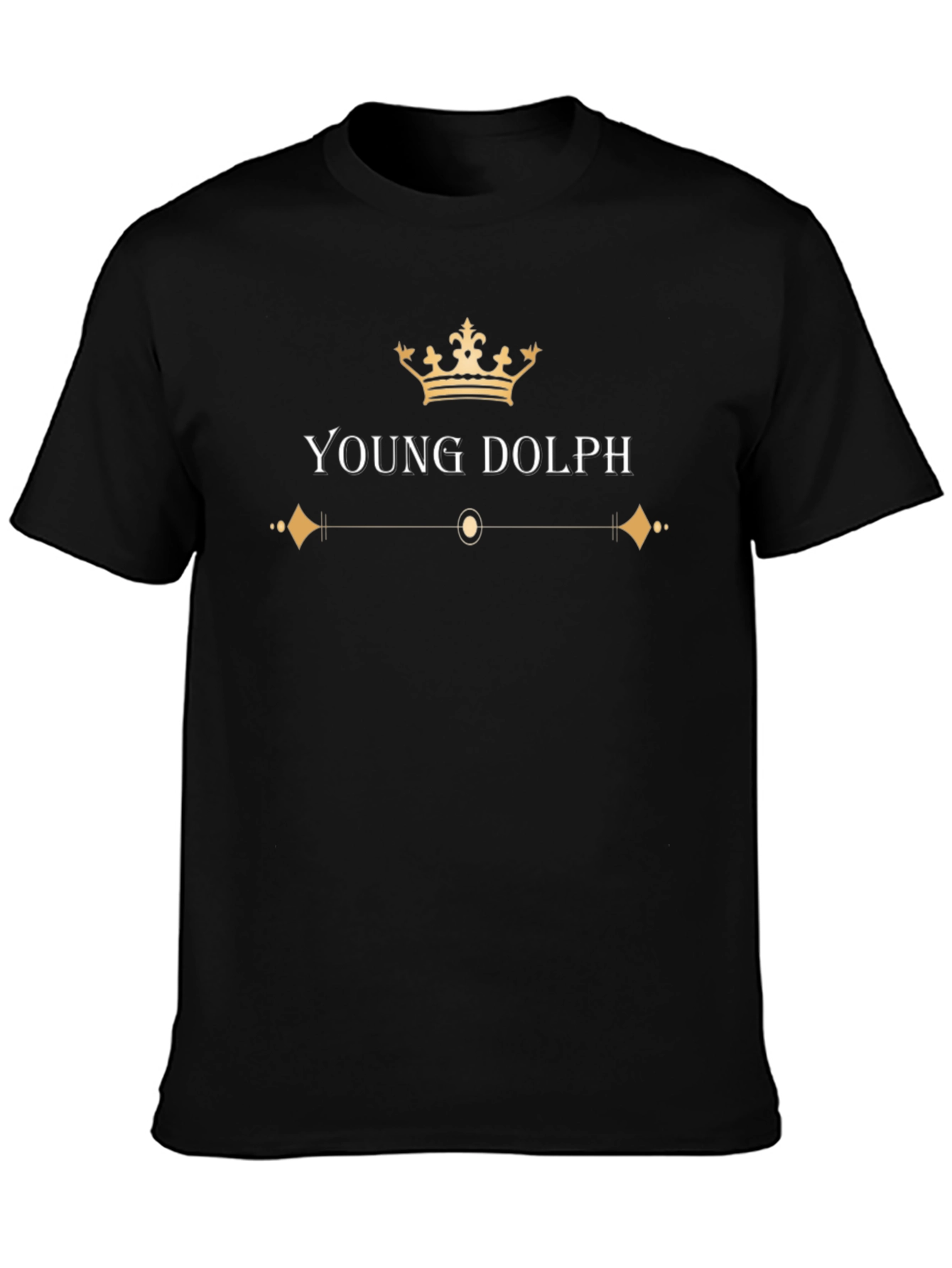Young Dolph Crown Graphic Black T-Shirt