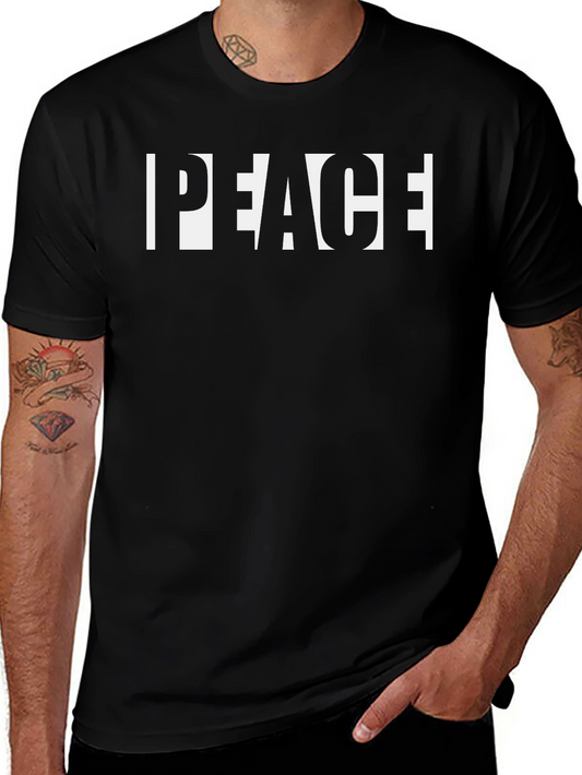 Peace Graphic Tee - Black
