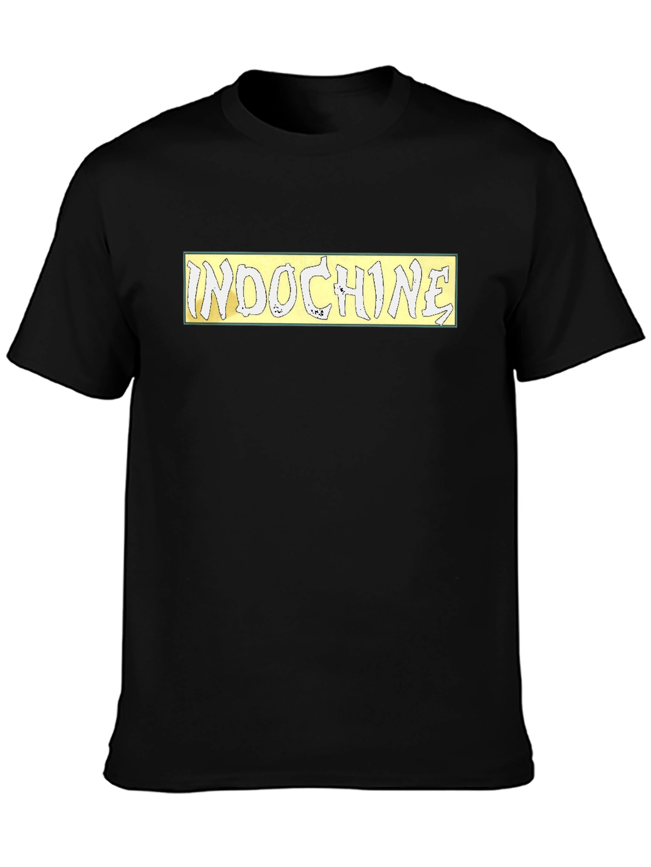 Indochine Band Logo Black T-Shirt
