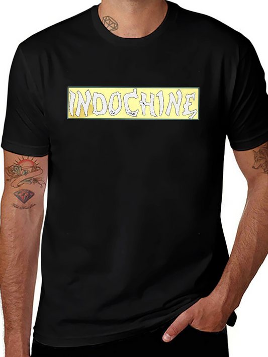 Indochine Band Logo Black T-Shirt