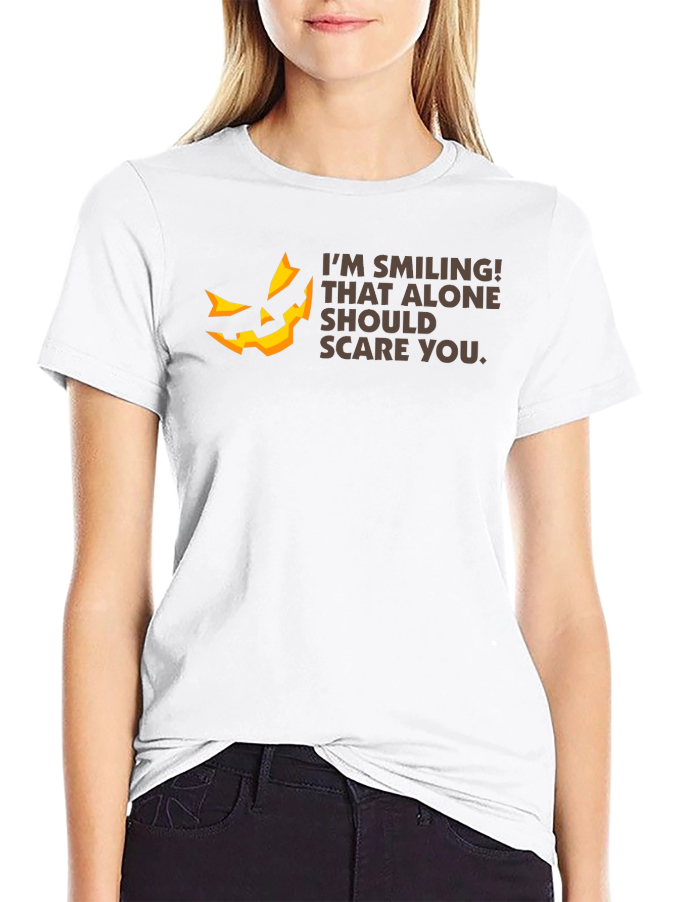 Smiling Scare T-Shirt - Halloween Graphic Tee