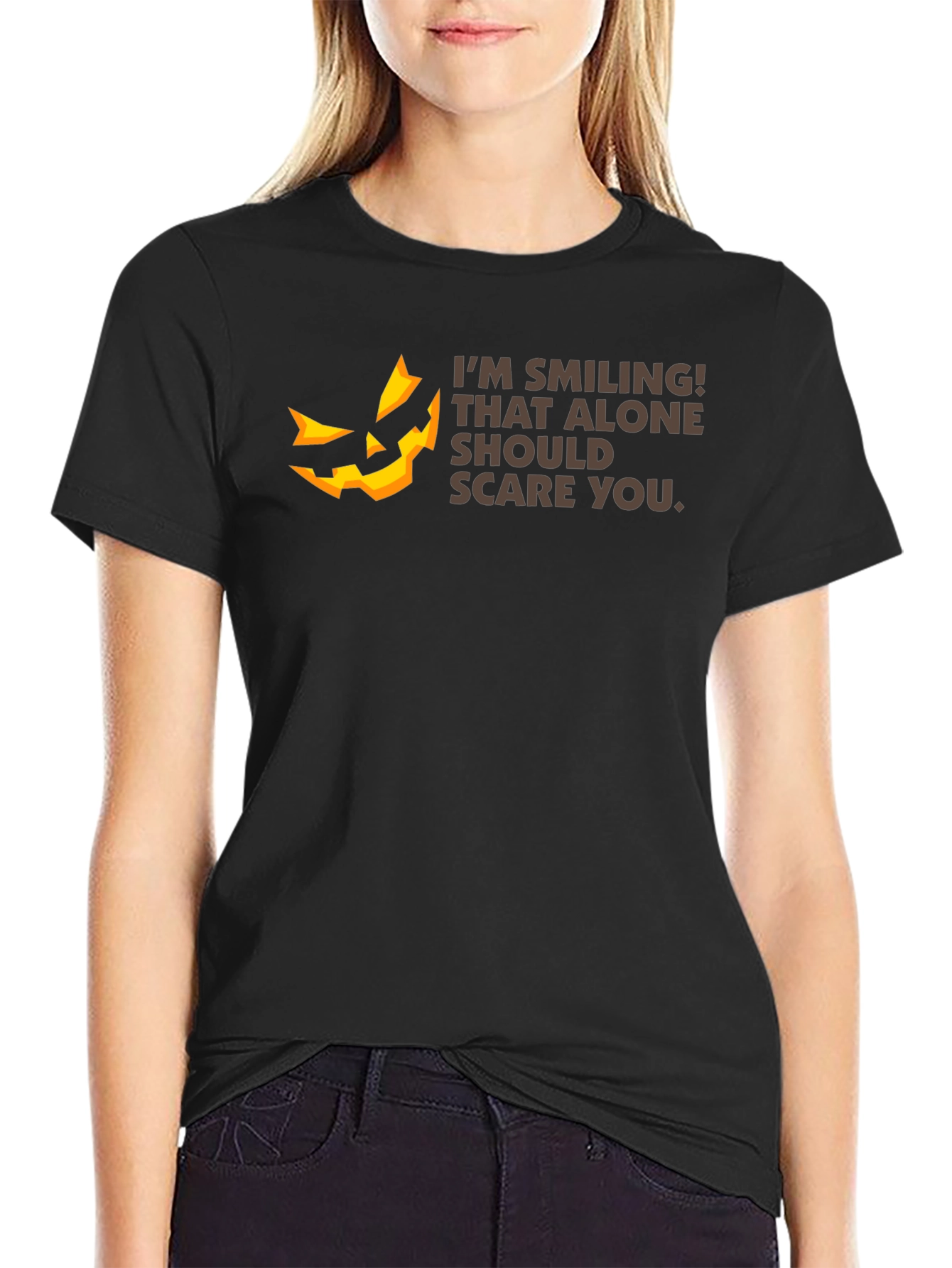 Smiling Scare T-Shirt - Halloween Graphic Tee