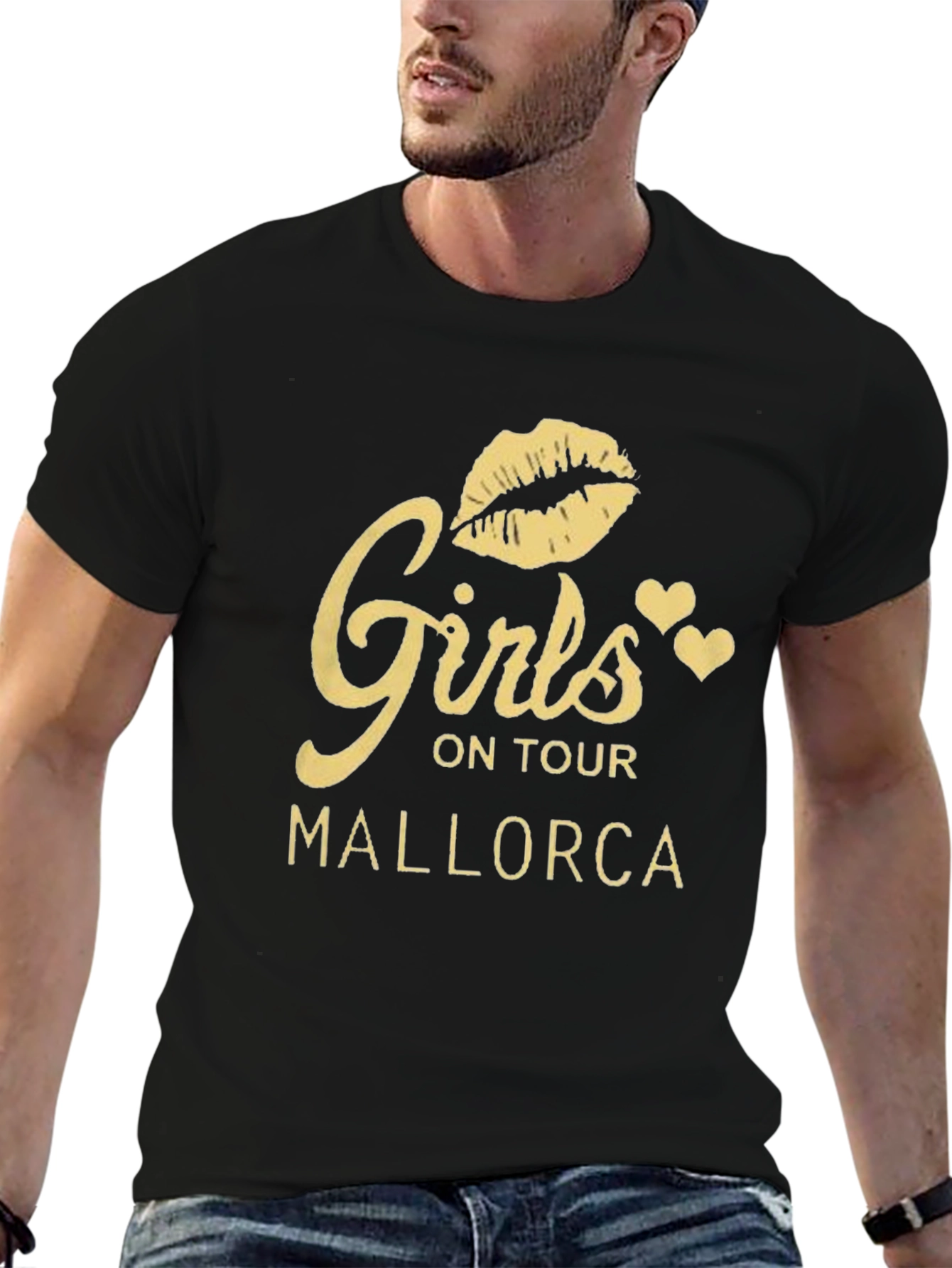 Girls On Tour Mallorca Black T-Shirt