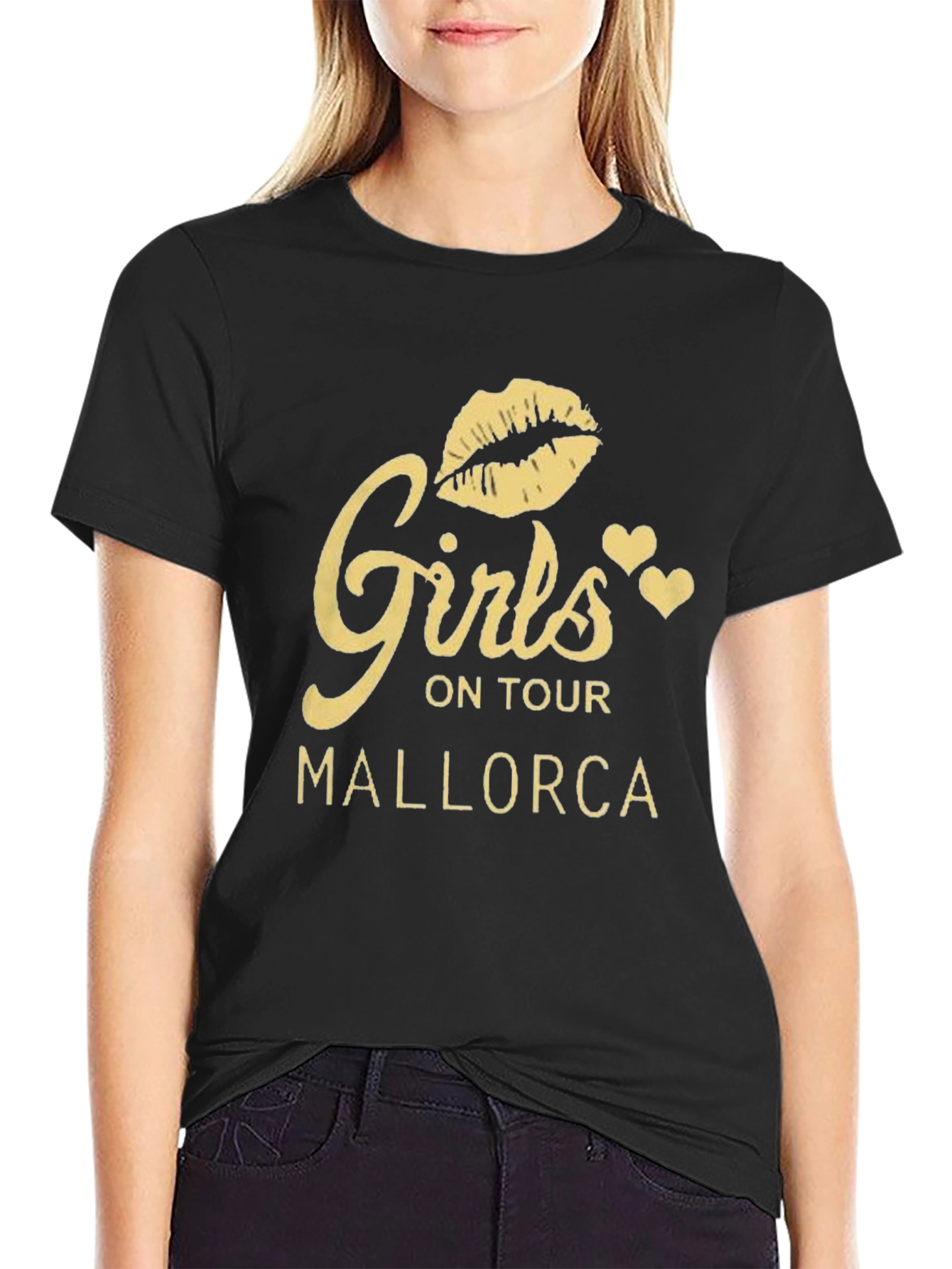 Girls On Tour Mallorca Black T-Shirt
