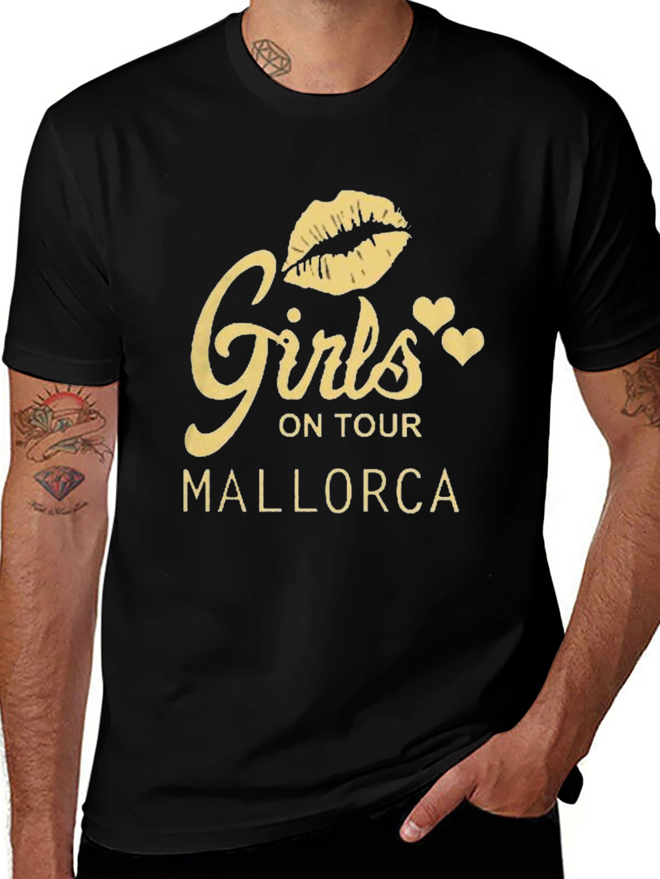 Girls On Tour Mallorca Black T-Shirt