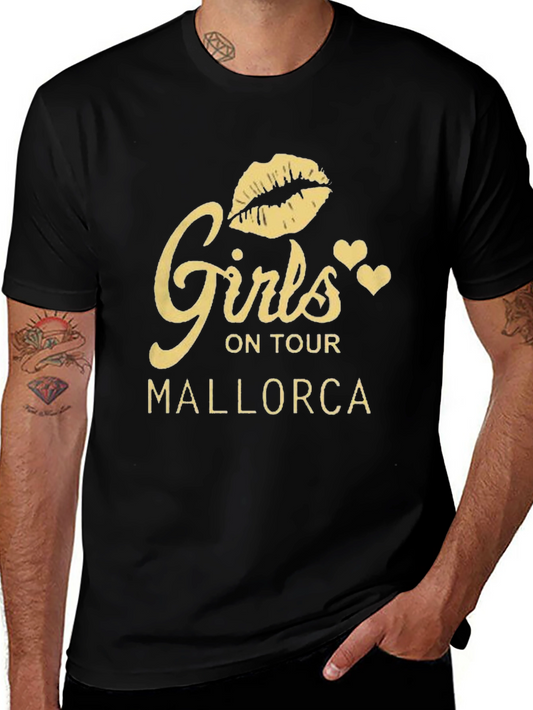 Girls On Tour Mallorca Black T-Shirt