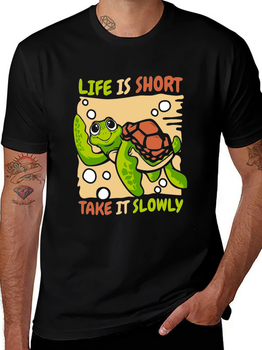 Life is Short Take it Slowly Turtle T-Shirt