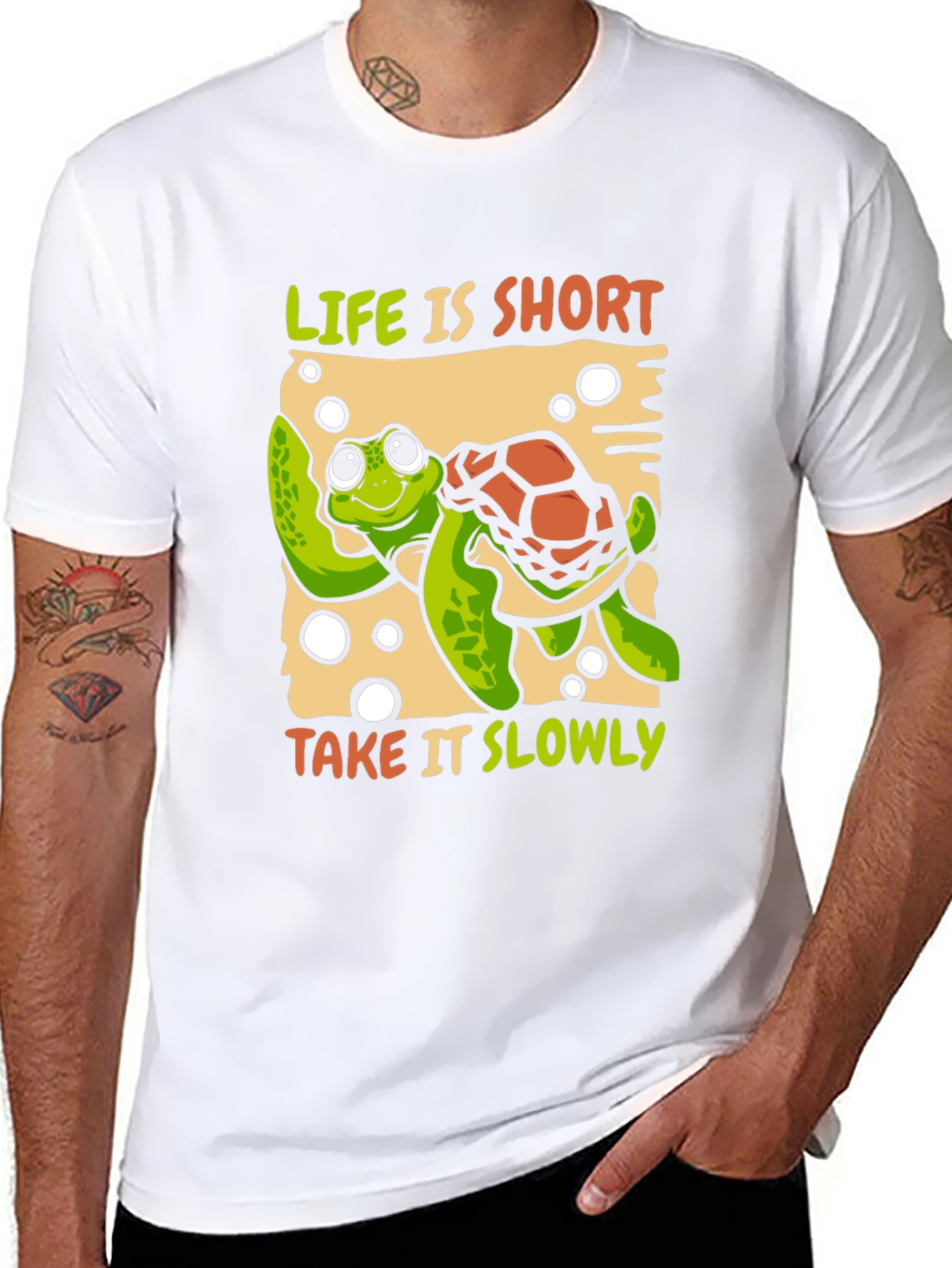 Life is Short Take it Slowly Turtle T-Shirt