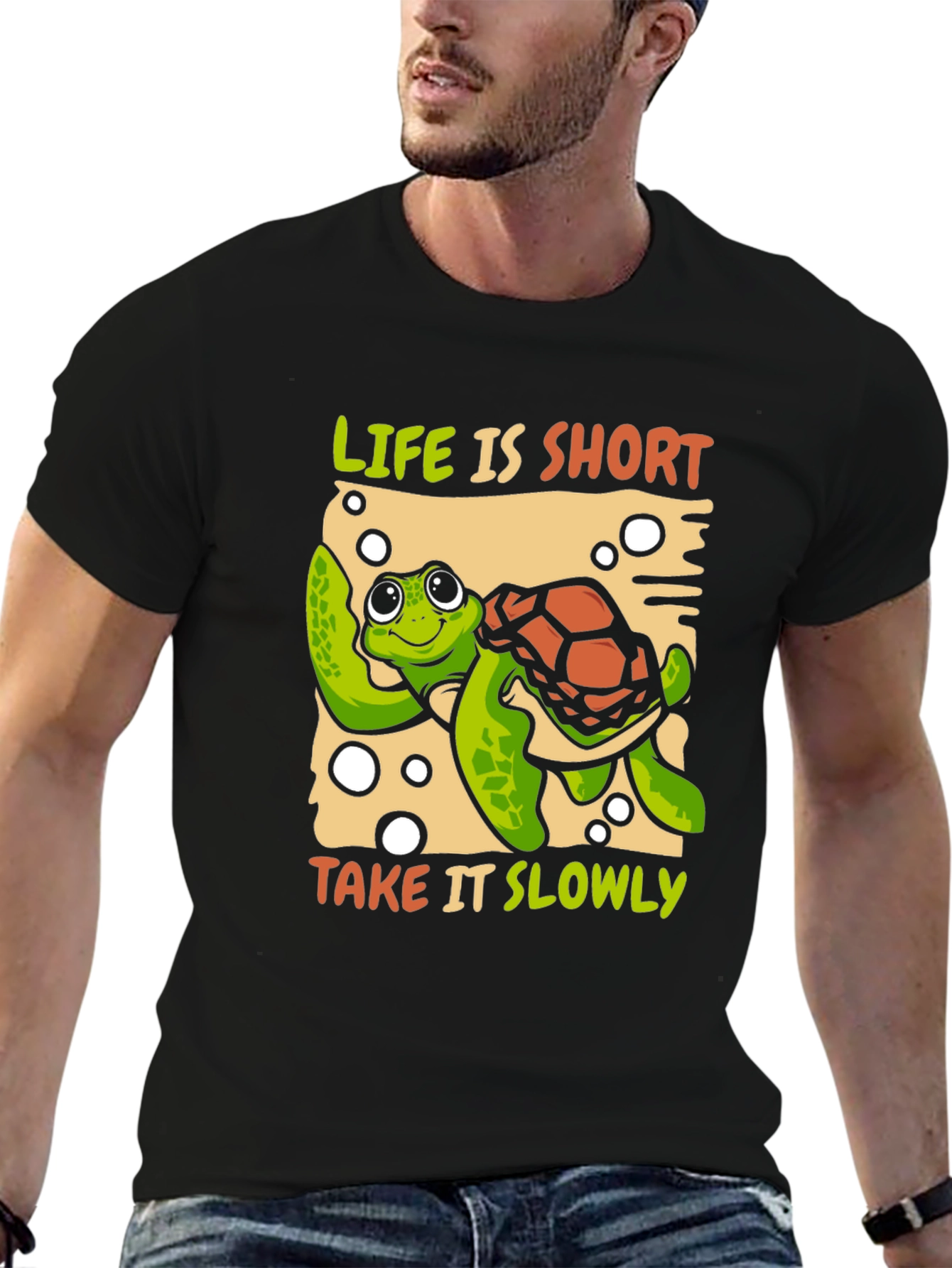 Life is Short Take it Slowly Turtle T-Shirt