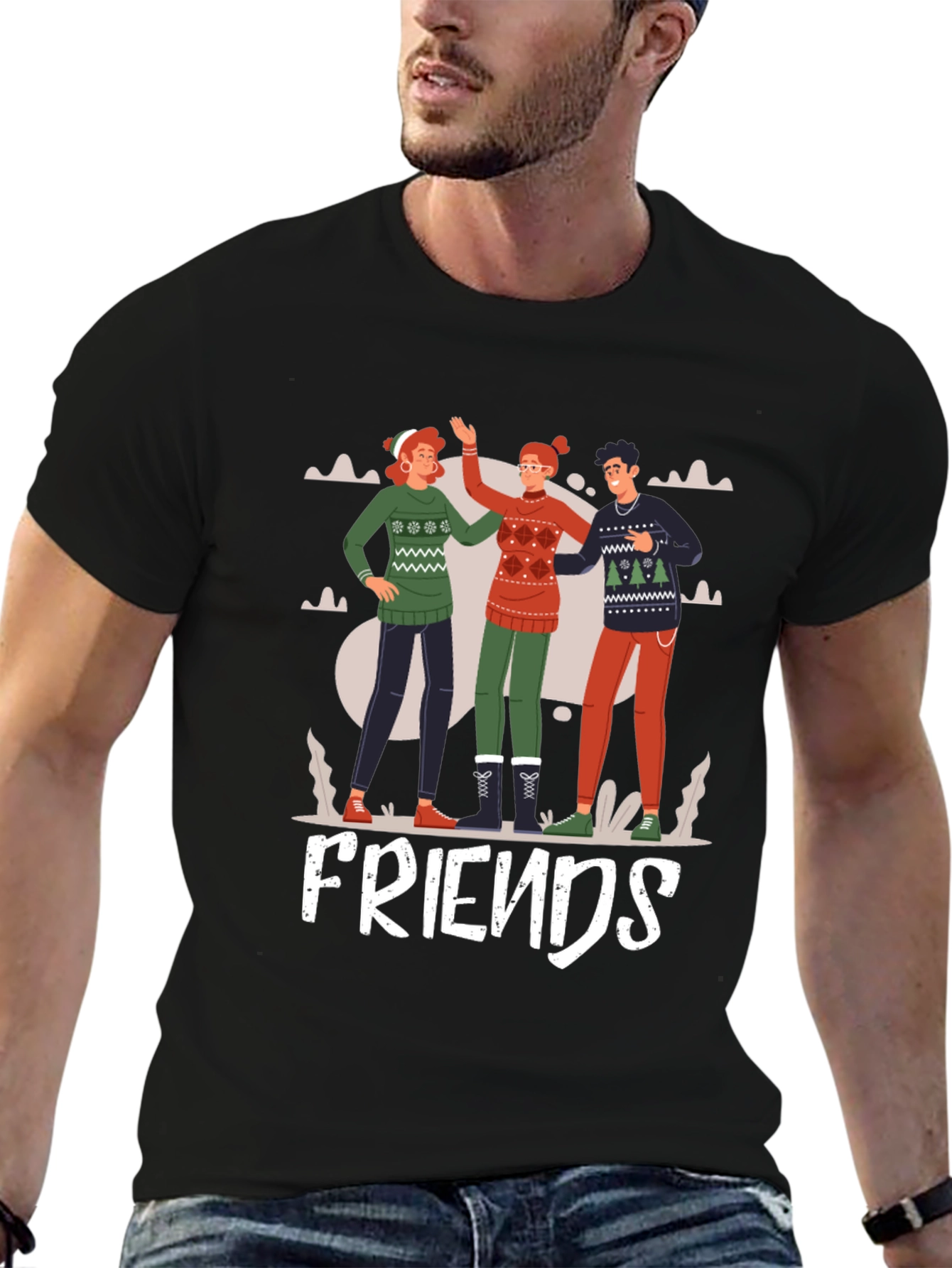 Festive Friends Graphic Tee