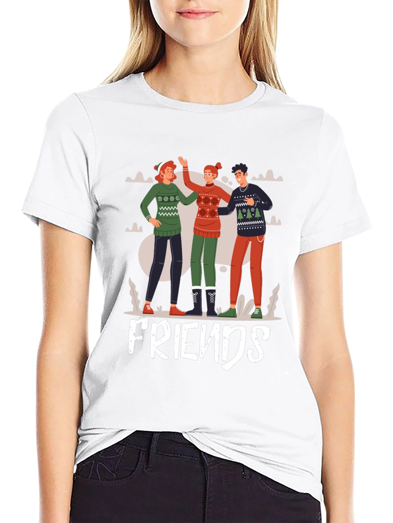 Festive Friends Graphic Tee
