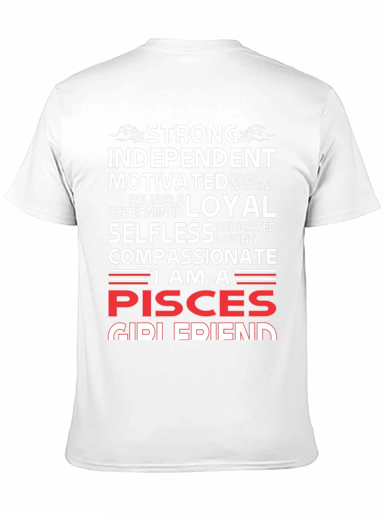 Pisces Zodiac Sign T-Shirt - Strong Loyal Compassionate
