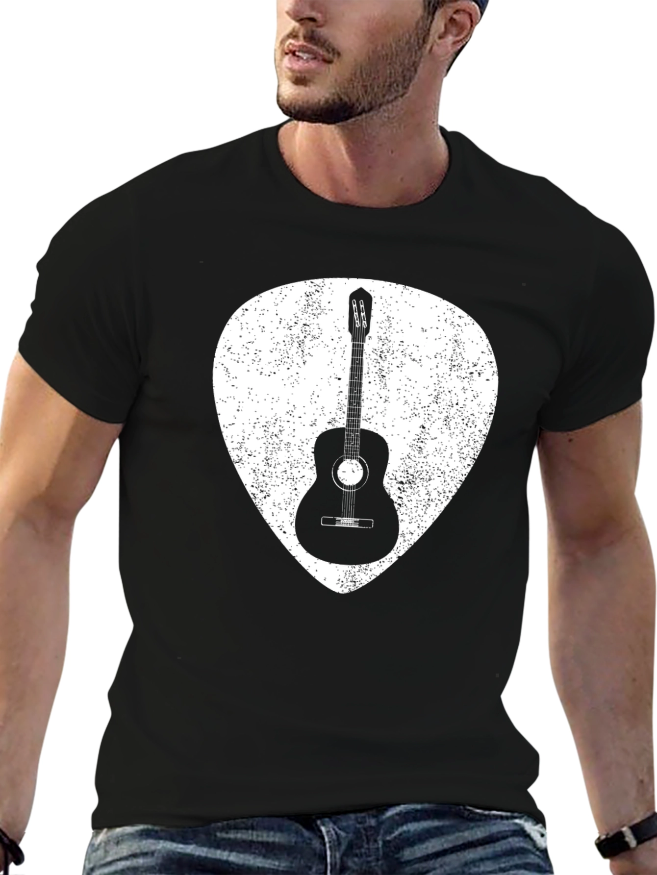 Guitar Pick T-Shirt - Acoustic Instrument Graphic Tee