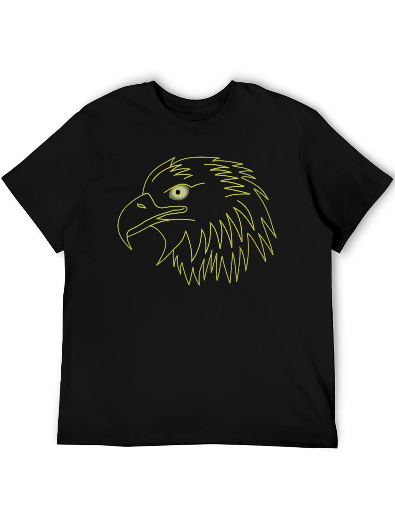 Eagle Outline Graphic Tee - Black