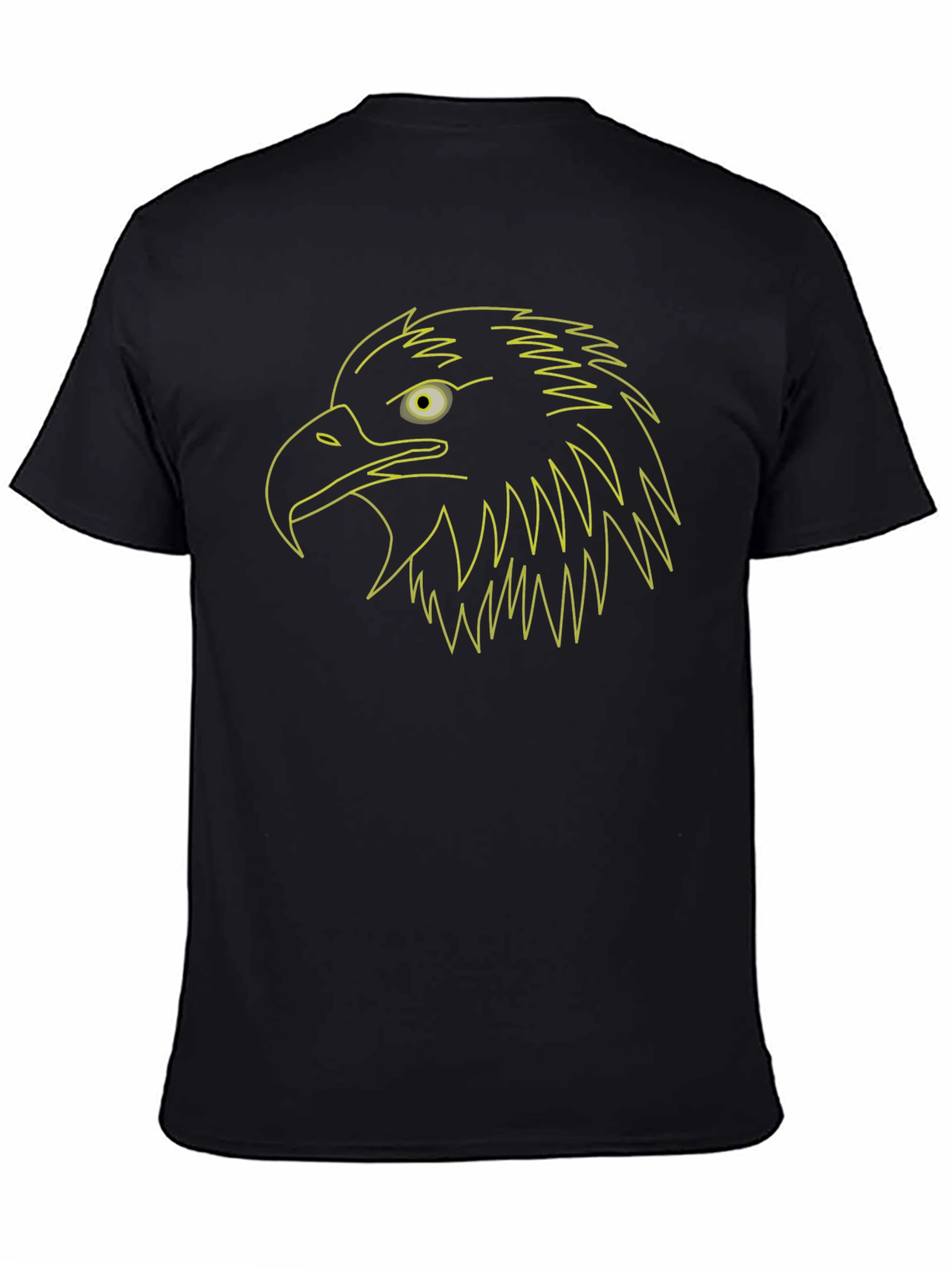 Eagle Outline Graphic Tee - Black