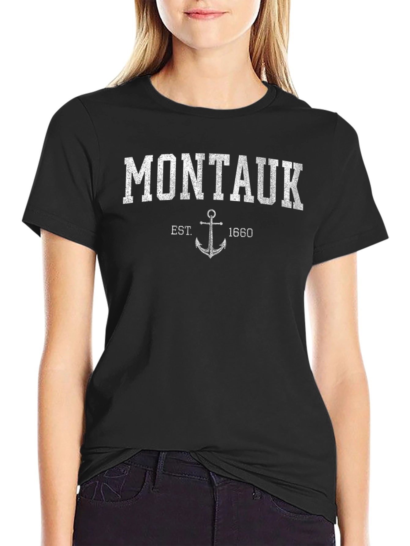 Montauk Est. 1660 Anchor Graphic T-Shirt