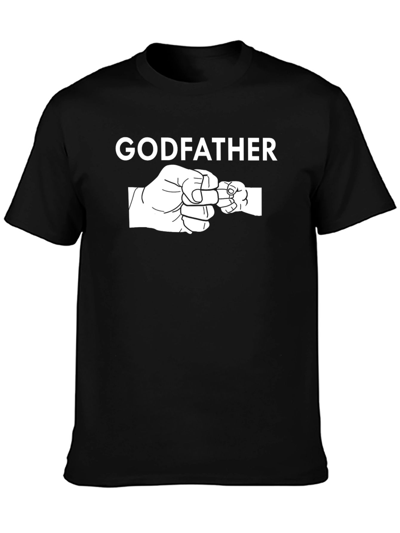 Godfather Fist Bump Graphic T-Shirt - Black