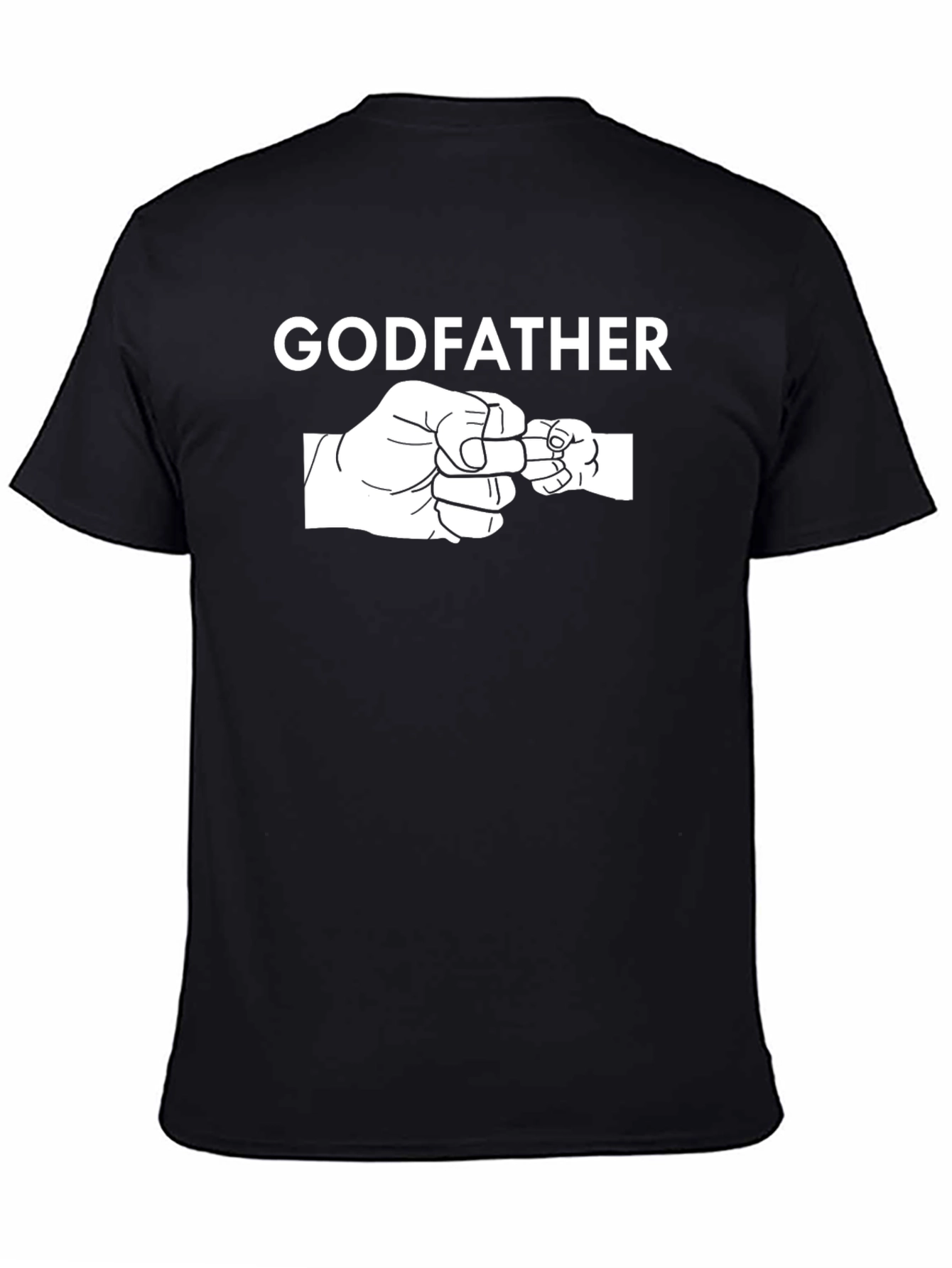 Godfather Fist Bump Graphic T-Shirt - Black