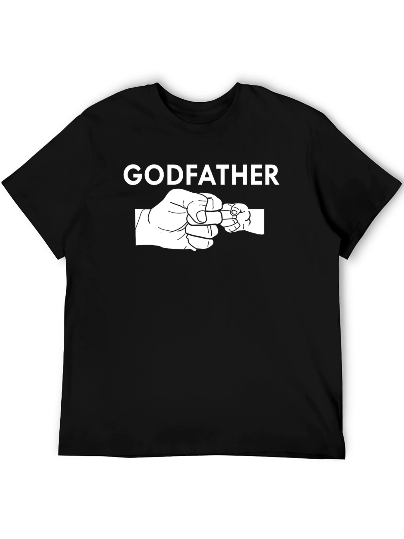 Godfather Fist Bump Graphic T-Shirt - Black