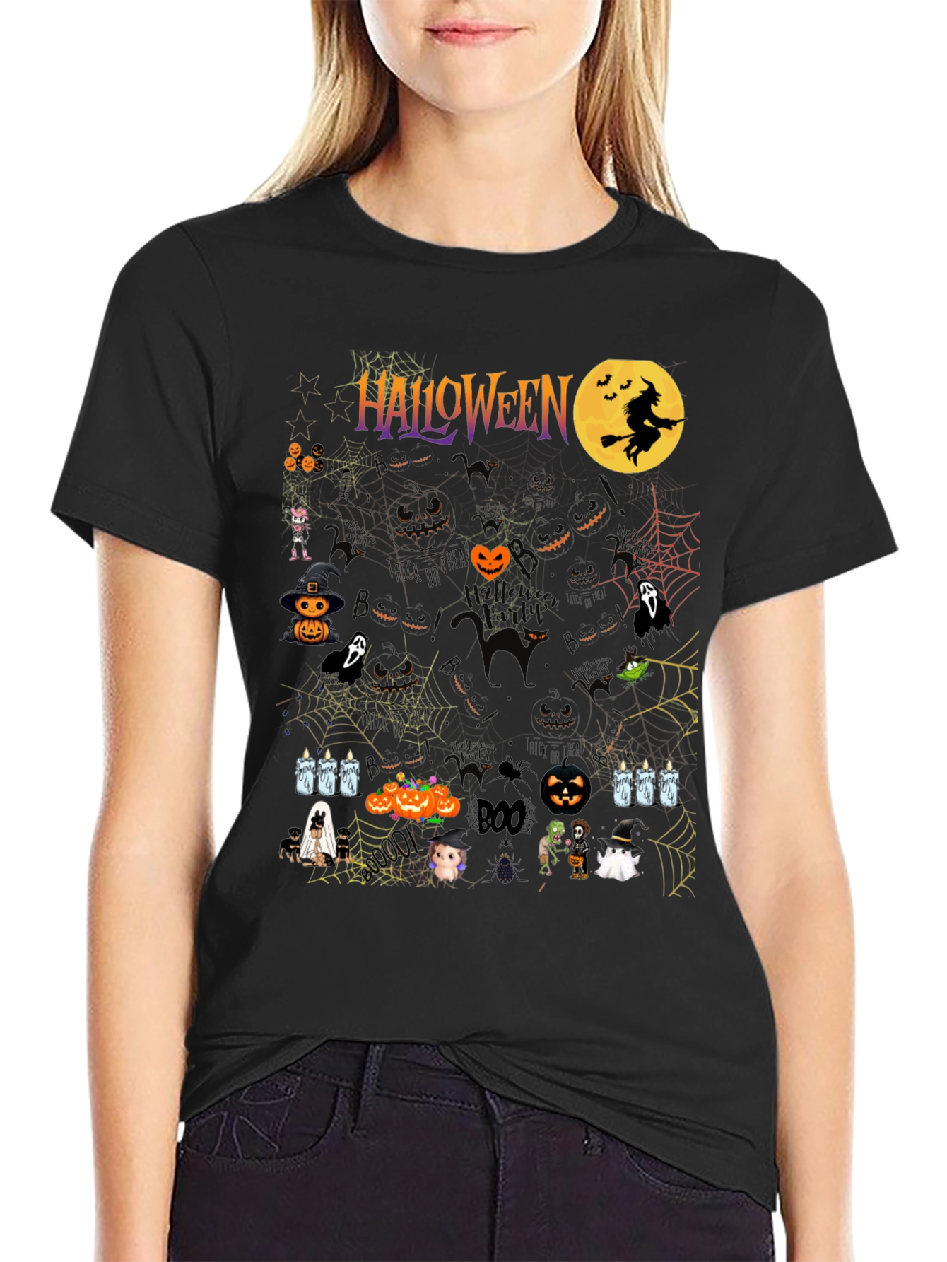 Halloween Graphic Print Tee