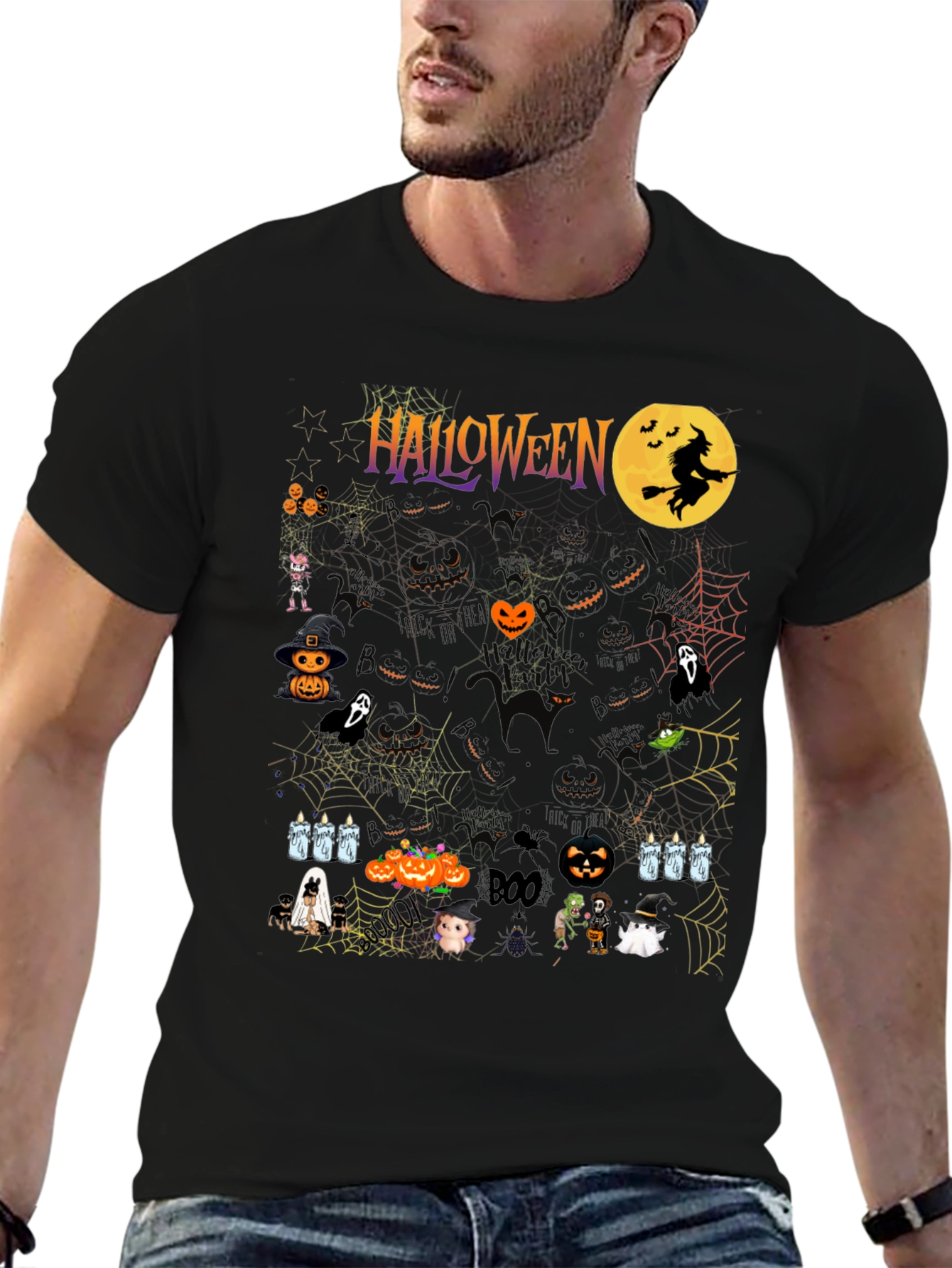 Halloween Graphic Print Tee