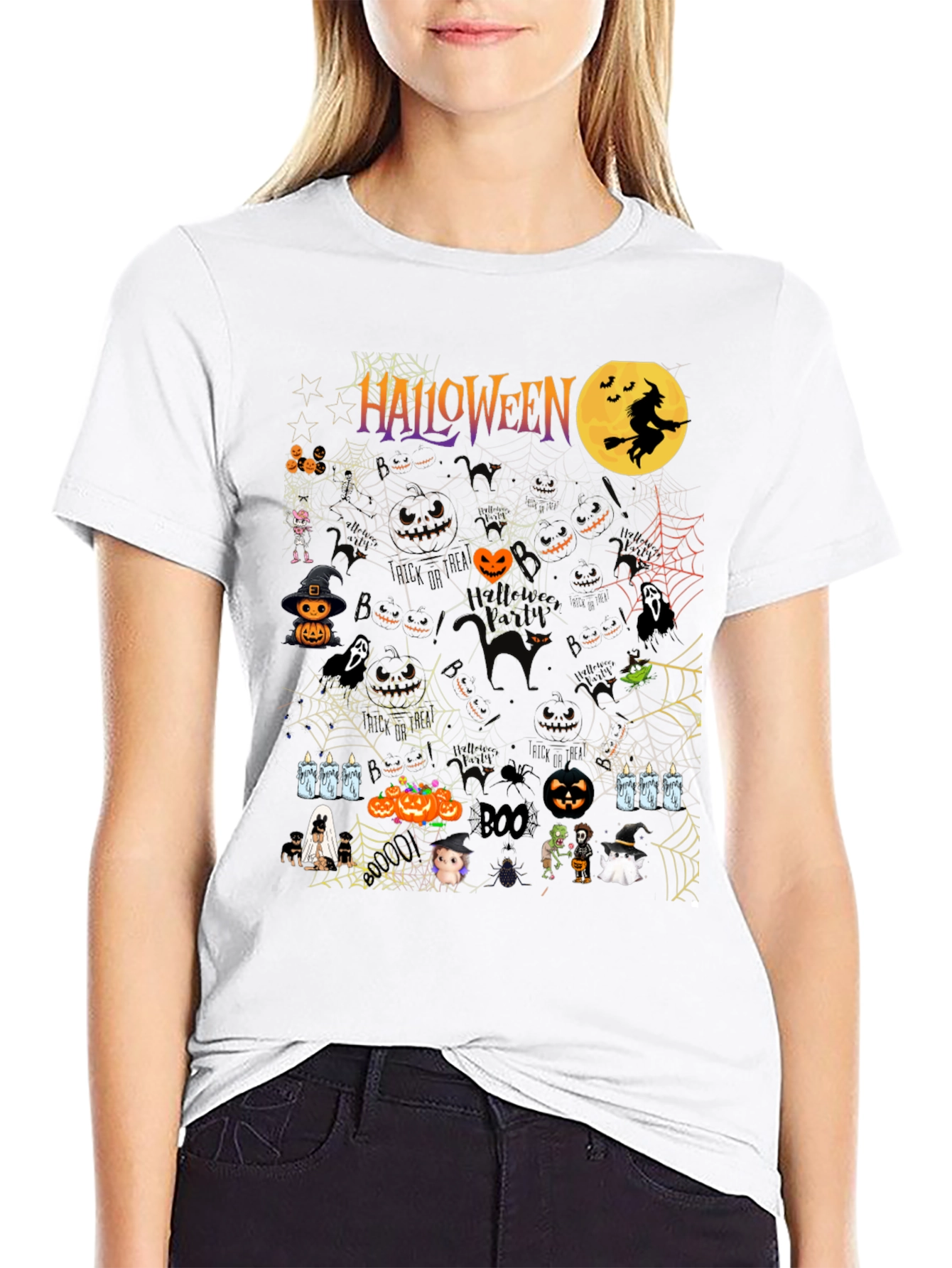 Halloween Graphic Print Tee
