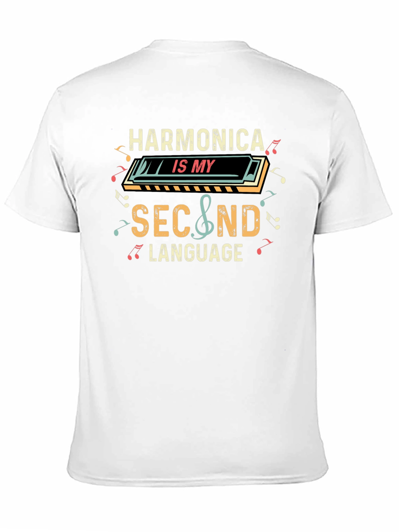 Harmonica is My Second Language T-Shirt