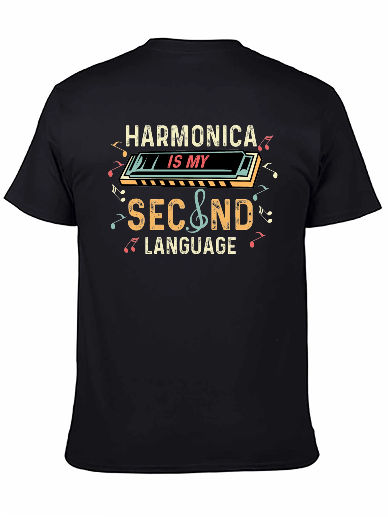 Harmonica is My Second Language T-Shirt