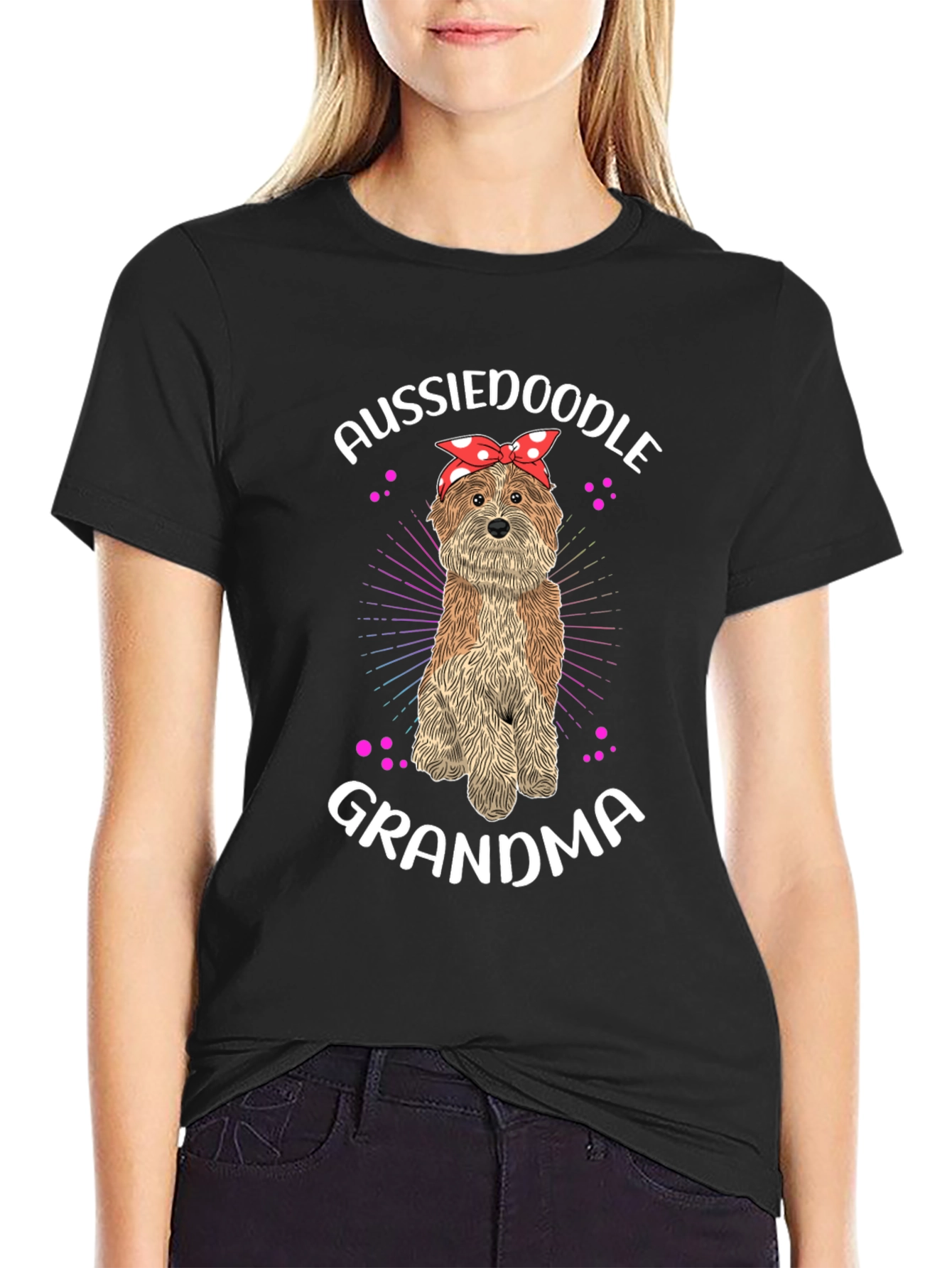 Aussiedoodle Grandma T-Shirt - Dog Lover Tee